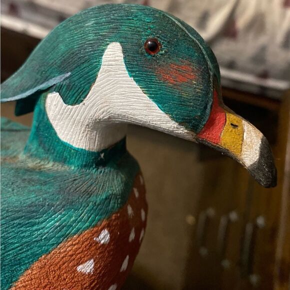Vintage 90’s handcrafted duck decoy - Picture 3 of 4